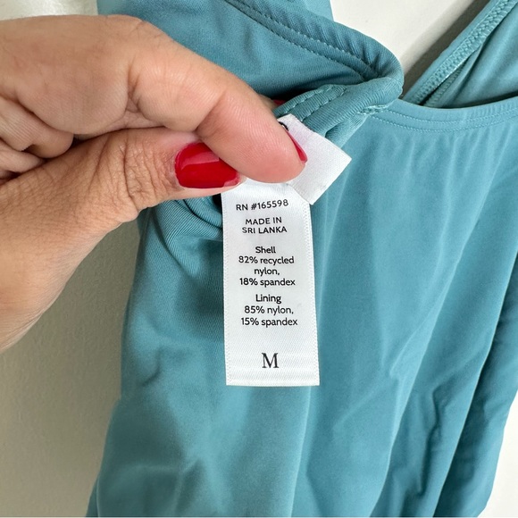 Andie The Capri One Piece Swimsuit in Bay Blue - Picture 9 of 12